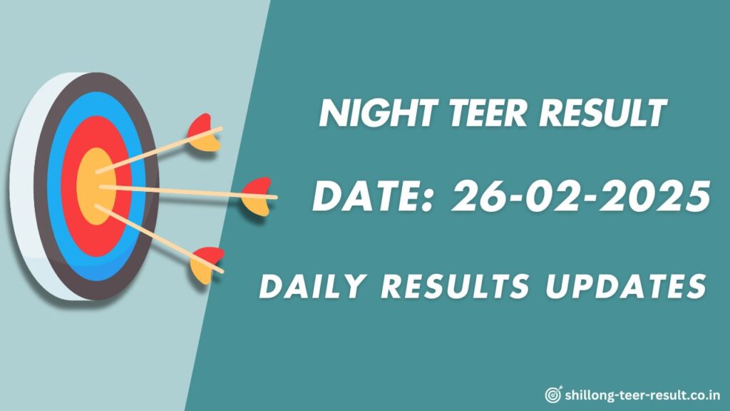 Night Teer Result Chart